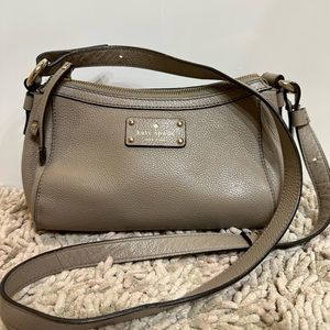Taupe/Grey Kate Spade cross body purse